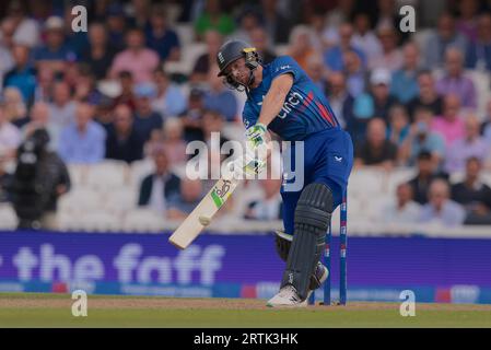 London, Großbritannien. September 2023. Jos Buttler schlägt gegen Neuseeland in der 3rd Metro Bank One Day International im Kia Oval Credit: David Rowe/Alamy Live News Stockfoto