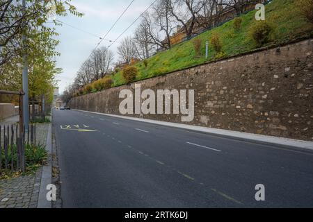 Rue de la Croix-Rouge Street - Genf, Schweiz Stockfoto