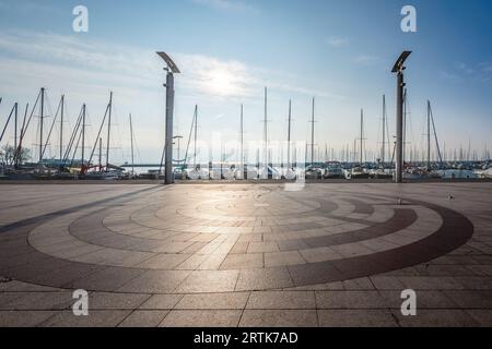 Place de la Navigation Square - Lausanne, Schweiz Stockfoto