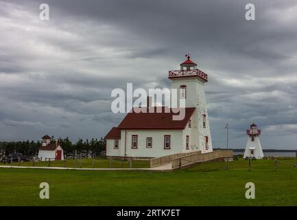 Holz-Inseln Leuchtturm, Prince Edward Island, Canada Stockfoto