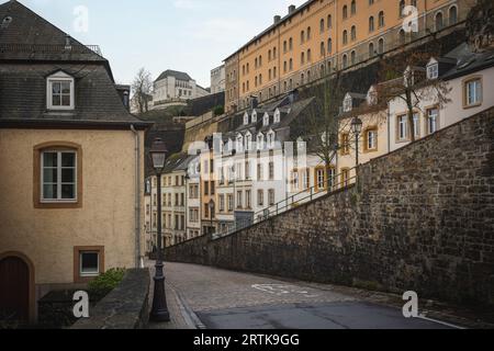 Charmante Gebäude in der Altstadt von Luxemburg - Luxemburg-Stadt, Luxemburg Stockfoto