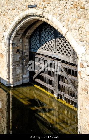 Verrätertor, St Thomas's Tower, Tower of London, London, UK. Stockfoto