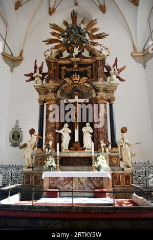 Lutherische Kirche Trinitatis in der Landemærket-Straße, Kopenhagen, Dänemark. Stockfoto