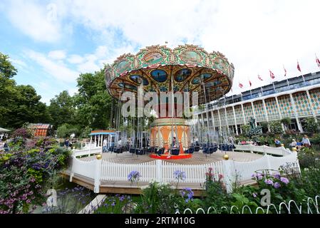Tivoli-Gärten und Vergnügungspark in Kopenhagen, Dänemark. Stockfoto