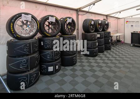 Fotobericht über die 24 Stunden von Spa Francorchamps mit exklusivem Hintergrundmaterial. Stockfoto