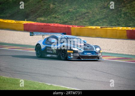 Fotobericht über die 24 Stunden von Spa Francorchamps mit exklusivem Hintergrundmaterial. Stockfoto