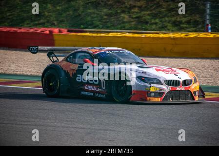 Fotobericht über die 24 Stunden von Spa Francorchamps mit exklusivem Hintergrundmaterial. Stockfoto
