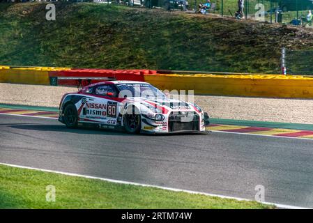 Fotobericht über die 24 Stunden von Spa Francorchamps mit exklusivem Hintergrundmaterial. Stockfoto