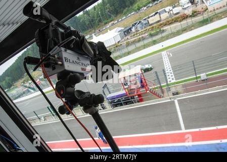 Fotobericht über die 24 Stunden von Spa Francorchamps mit exklusivem Hintergrundmaterial. Stockfoto