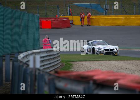 Fotobericht über die 24 Stunden von Spa Francorchamps mit exklusivem Hintergrundmaterial. Stockfoto
