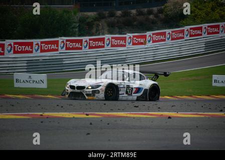 Fotobericht über die 24 Stunden von Spa Francorchamps mit exklusivem Hintergrundmaterial. Stockfoto