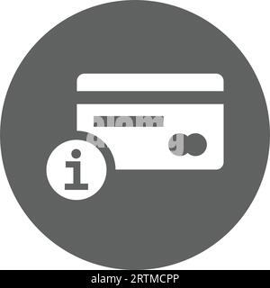 Symbol "Debitkarteninformationen"... Kommerzielle Nutzung, gedruckte Dateien und Präsentationen, Werbematerialien, Web oder jede Art von Designprojekt. Stock Vektor