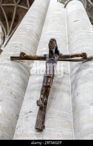 Pucallpa Kruzifix in Beginenhof katholische Kirche, Brüssel, Belgien. Stockfoto