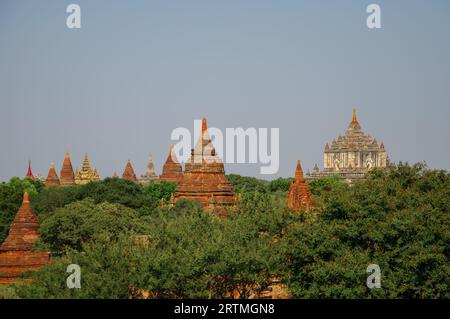 Tempel, Pagoden und Stupas von Bagan (Myanmar). Thatbyinnyu-Tempel Stockfoto
