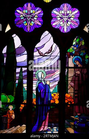 Basilika Saint Francois de Sales. Die Besichtigung der seligen Jungfrau Maria ist der Besuch Marias mit Elisabeth, wie im Lukas-Evangelium erwähnt. Nein Stockfoto