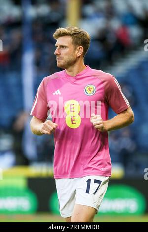 STUART ARMSTRONG, professioneller Fußballspieler, während einer Trainingseinheit für die schottische Nationalmannschaft Stockfoto