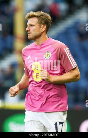 STUART ARMSTRONG, professioneller Fußballspieler, während einer Trainingseinheit für die schottische Nationalmannschaft Stockfoto