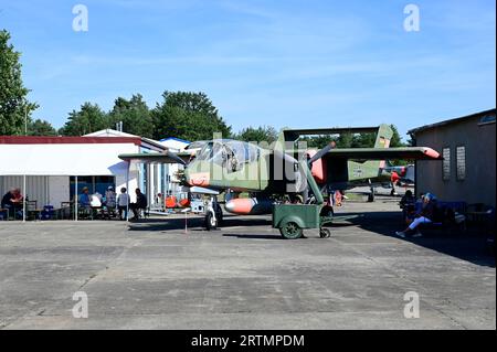 Auf dem Gelände des VLP Rothenburg / Görlitz befindet sich das Luftfahrtmuseum des Luftfahrttechnischen Museumsvereins Rothenburg e.V. Die Sammlung um Stockfoto