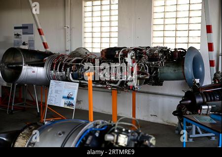 Auf dem Gelände des VLP Rothenburg / Görlitz befindet sich das Luftfahrtmuseum des Luftfahrttechnischen Museumsvereins Rothenburg e.V. Die Sammlung um Stockfoto