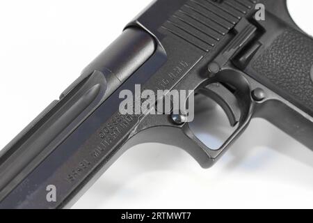 Produktbilder der IMI Magnum Research Desert Eagle Pistole im Kaliber .357 Magnum Stockfoto