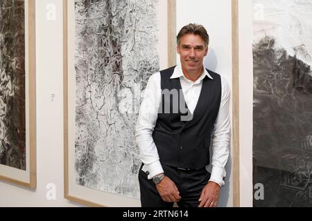 Michael Stich, Eröffnung der Ausstellung Beyond Fame die Kunst der Stars im NRW-Forum Düsseldorf *** Michael Stich, Eröffnung der Ausstellung Beyond Fame the Art of the Stars im NRW-Forum Düsseldorf Stockfoto