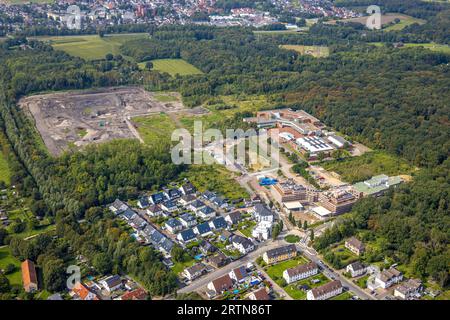 Luftbild, Freifläche Baustelle, Bildungszentrum NRW, TÜV Nord, neues Wohngebiet unter den Telgen, Baustelle für neues Gesundheitszentrum, Weddinghofen, Bergkamen, Ruhrgebiet, Nordrhein-Westfalen, Deutschland ACHTUNGxMINDESTHONORARx60xEURO *** Luftansicht, Freiflächenbaustelle, Bildungszentrum NRW, TÜV Nord, neues Wohngebiet unter den Telgen, Baustelle für neues Gesundheitszentrum, Weddinghofen, Bergkamen, Ruhrgebiet, Nordrhein-Westfalen, Deutschland ATTENTIONxMINDESTHONORARx60xEURO Stockfoto