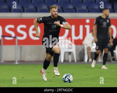 Duisburg, Deutschland. 25. August 2023. firo: 25.08.2023, Fußball, 3. Liga, 3. Bundesliga, Saison 2023/2024, MSV Duisburg - SSV Ulm 1846 1:1 Johannes REICHERT, Ulm, Einzelaktion Kredit: dpa/Alamy Live News Stockfoto