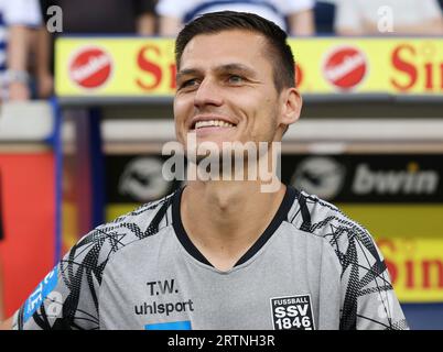 firo: 25.08.2023, Fußball, 3. Liga, 3. Bundesliga, Saison 2023/2024, MSV Duisburg - SSV Ulm 1846 1:1 Trainer Thomas WORLE, Ulm, Portrait Stockfoto