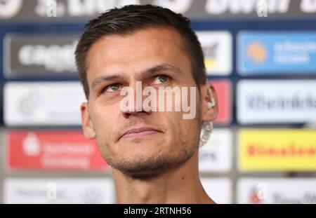 firo: 25.08.2023, Fußball, 3. Liga, 3. Bundesliga, Saison 2023/2024, MSV Duisburg - SSV Ulm 1846 1:1 Trainer Thomas WORLE, Ulm, Portrait Stockfoto