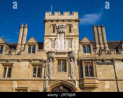 All Souls College, (weltweit härteste Aufnahmeprüfung) University of Oxford, Oxford, England, Großbritannien, GB. Stockfoto