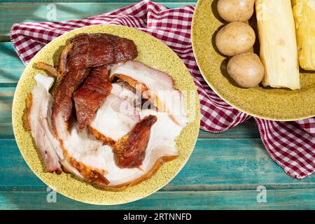 Llanera Fleisch Kolumbianisches Typisches Gericht; Gericht Serviert Mit Gegrilltem Fleisch Stockfoto