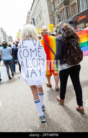 Oxford Pride-Protestveranstaltung im Juni 2013 Stockfoto