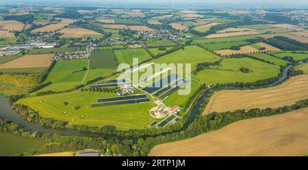 Luftbild, Wasserwerk Warmen, Fröndenberg, Ruhrgebiet, Nordrhein-Westfalen, Deutschland ACHTUNGxMINDESTHONORARx60xEURO *** Luftblick, Waterworks Warmen, Fröndenberg, Ruhrgebiet, Nordrhein-Westfalen, Deutschland ATTENTIONxMINIMUMHONORARx60xEURO Stockfoto