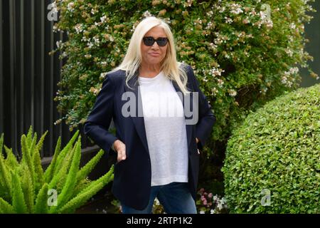 Rom, Italien. September 2023. Mara Venier nimmt am Fototermin des sonntagsfernsehprogramms Domenica im Rai Viale Mazzini Center Teil. Quelle: SOPA Images Limited/Alamy Live News Stockfoto