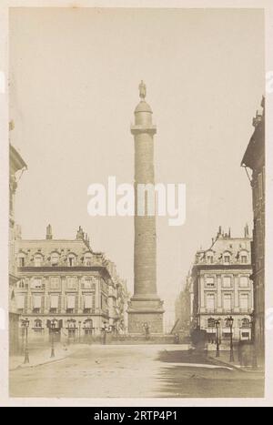 Kolumne Place Vendome in Paris, 1880, Frankreich Stockfoto