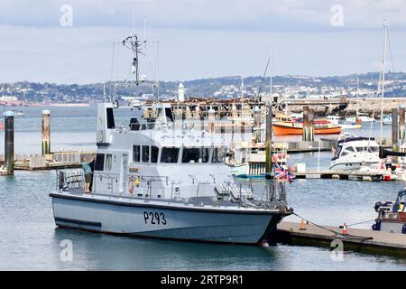 Das Trainingsschiff der Royal Navy, HMS Ranger P293. Brixham, Devon Stockfoto