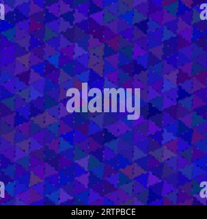 Abstrakter Hintergrund nahtloses welliges Dreiecksverzierung Blau Stock Vektor