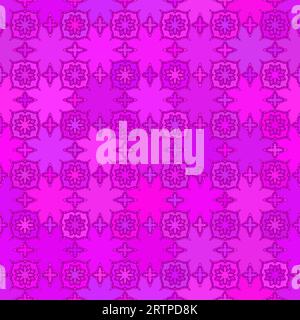Abstrakter Hintergrund Magenta zartes nahtloses Ornament nahtloses Muster Stock Vektor