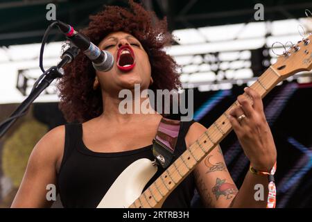 Seattle, USA. September 2023. Die Seattle-Band The Black Tones trat bei 2023 Bumbershoot auf. Stockfoto