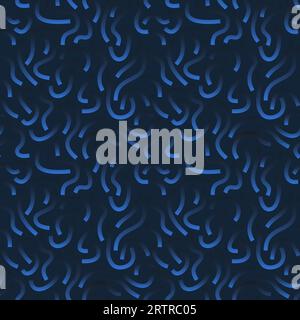 Gekrümmte Schwarzweiß-Verlaufslinien isoliert auf weißem Hintergrund. Durchsichtiges, Fett Gefärbtes Quietschen. Stock Vektor