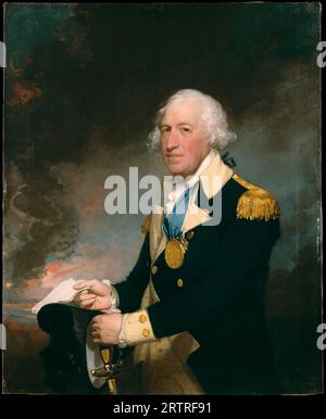 Horatio Gates, 1727–1806, war ein US-amerikanischer General-Armeeoffizier in der Kontinentalarmee während des Unabhängigkeitskrieges, Ölgemälde des amerikanischen Malers Gilbert Stuart 1793-94 Stockfoto