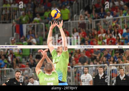 Dejan Vincic (Slowenien). Volleyball-Weltmeisterschaft 2022. Runde von 16 Stockfoto