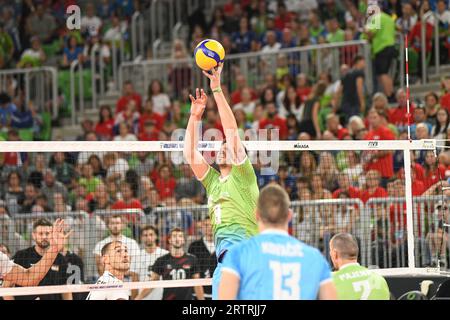 Dejan Vincic (Slowenien). Volleyball-Weltmeisterschaft 2022. Runde von 16 Stockfoto