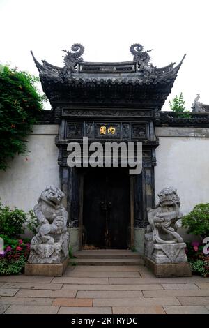 Shanghai, China - 31. Mai 2018: Klassische chinesische Architektur in Yu Garden, Shanghai, China Stockfoto