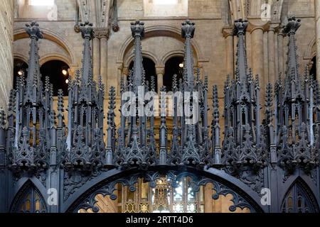 Innenansicht, Chorstände, Durham Cathedral, Durham, England, Großbritannien Stockfoto