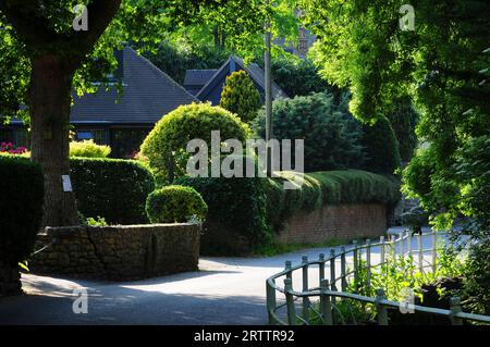 Brdige Street in Netherbury, ländliches Dorf in West Dorset, Großbritannien Stockfoto