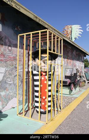 Der Hamburglar im Gefängnis McDonald's Museum San Bernardino Kalifornien Ort der ersten McDonald's Stock-Fotografie Stockfoto