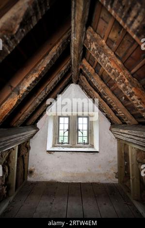 Altes Dachfenster, Großbritannien. Stockfoto