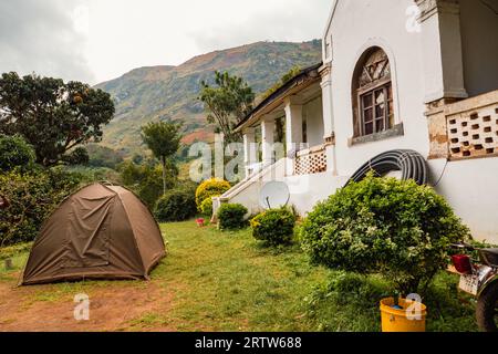 Blick auf Morningside - eine verlassene deutsche historische Siedlung im Uluguru-Gebirge, Morogoro Town, Tansania Stockfoto