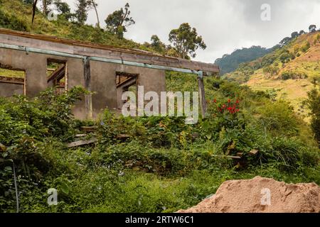 Blick auf Morningside - eine verlassene deutsche historische Siedlung im Uluguru-Gebirge, Morogoro Town, Tansania Stockfoto